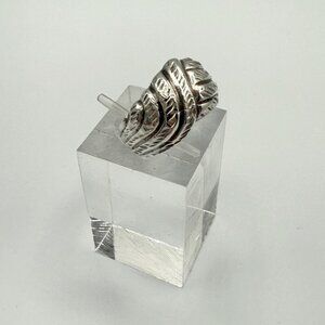 Silver Textured Ring Size 7.5
